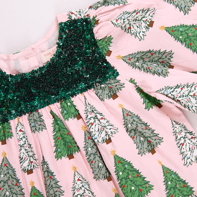 Pink Trees Fiona Dress