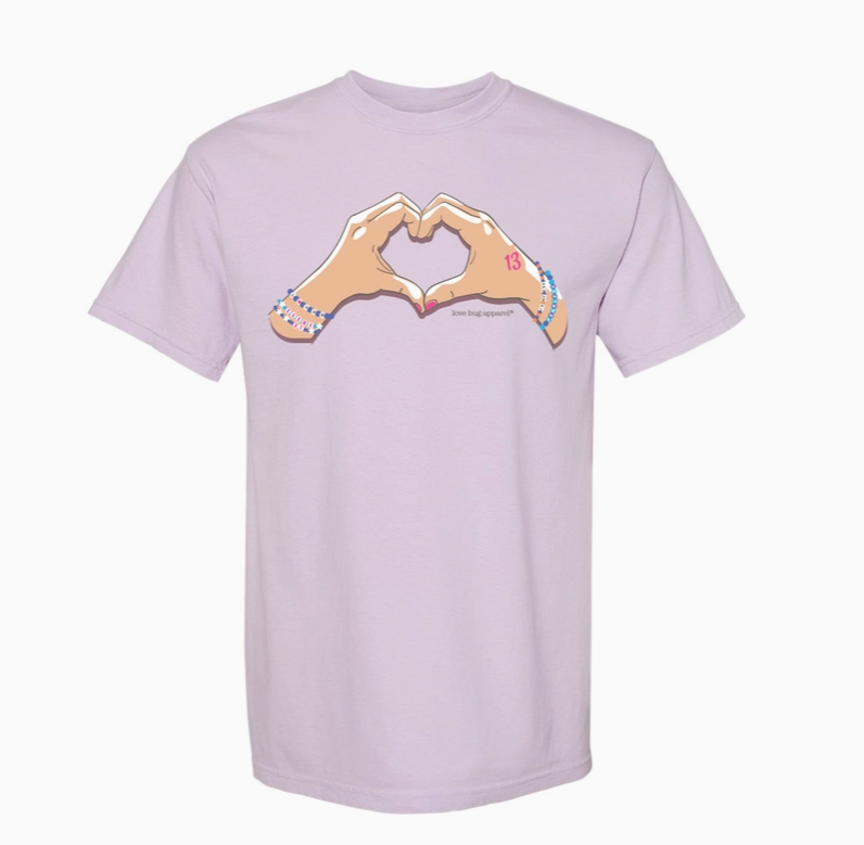 Orchid Heart Hands T-Shirt