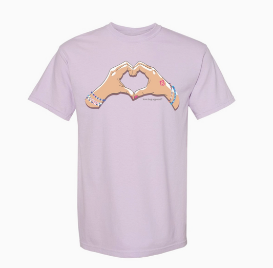 Orchid Heart Hands T-Shirt