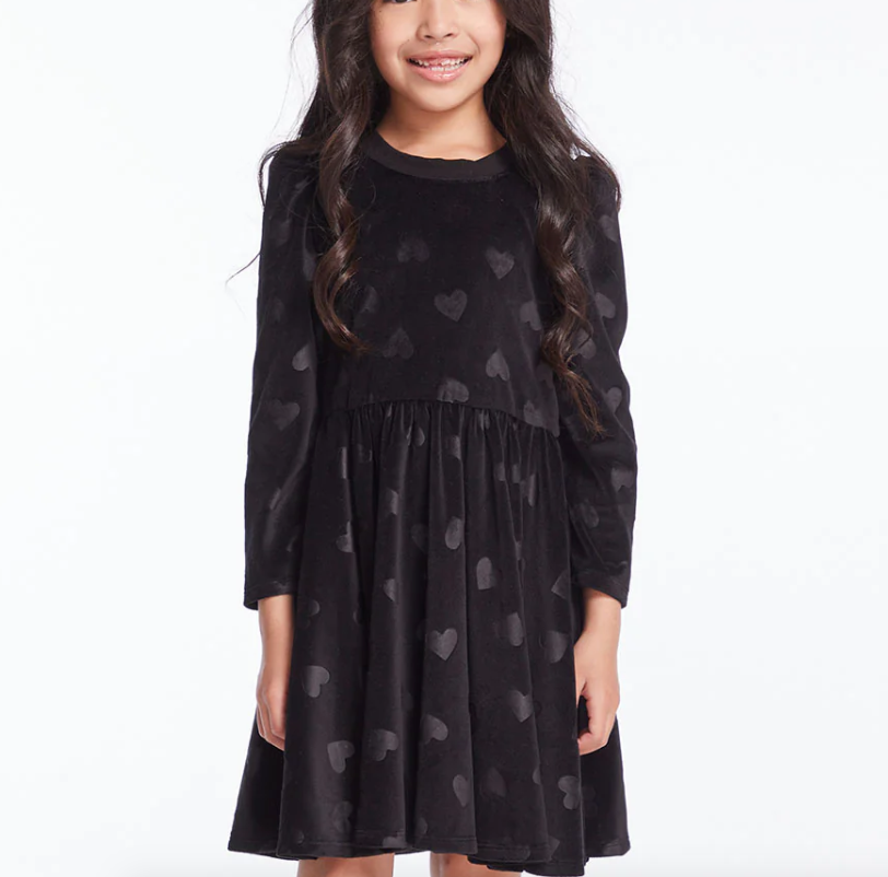 Licorice Heart Twirl Dress