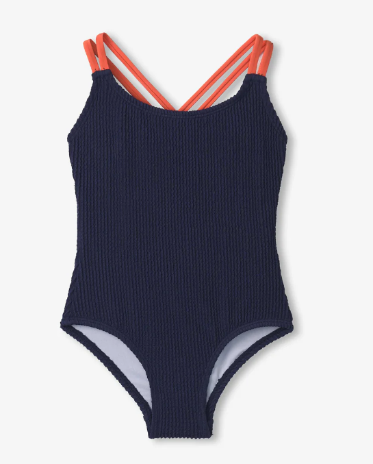 Patriot Blue Cross Strap Swimsuit