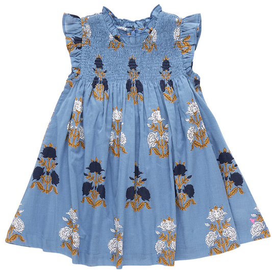 Stevie Dress | Blue Flowerette