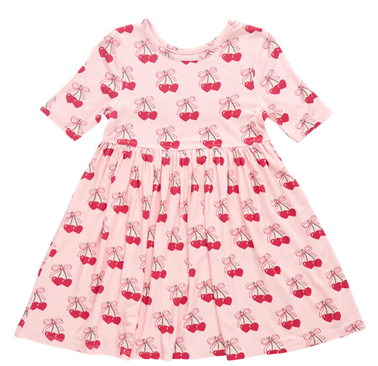 Bamboo Steph Dress | Cherry Hearts