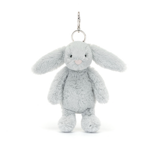 Bashful Bunny Silver Bag Charm