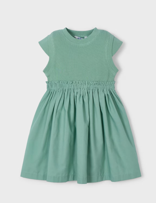 Green Ribbed Dress | 3927