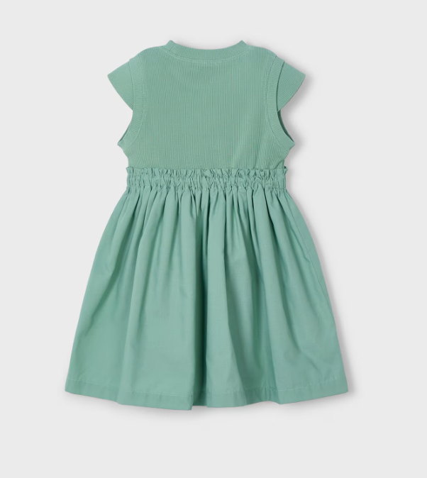 Green Ribbed Dress | 3927