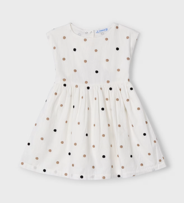 White Polka Dot Dress | 3921