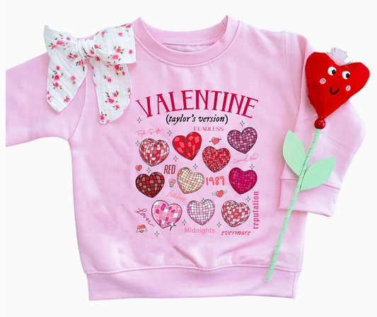 Taylor's Version | Girls Valentines Day Sweatshirt