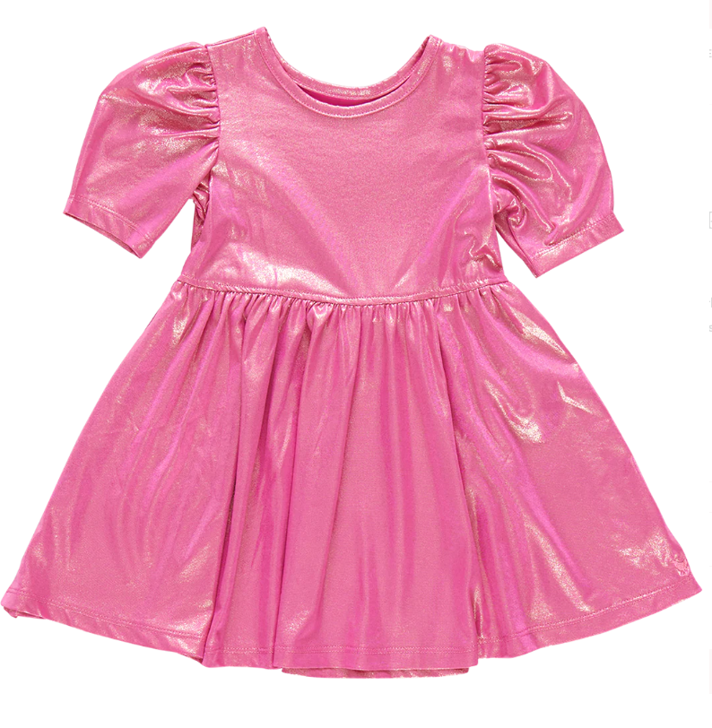 Pink Lame Laurie Dress