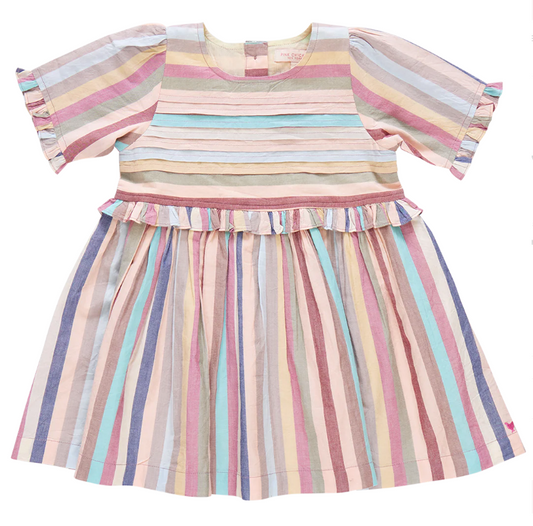 Multi Vintage Stripe Raquel Jennifer Dress