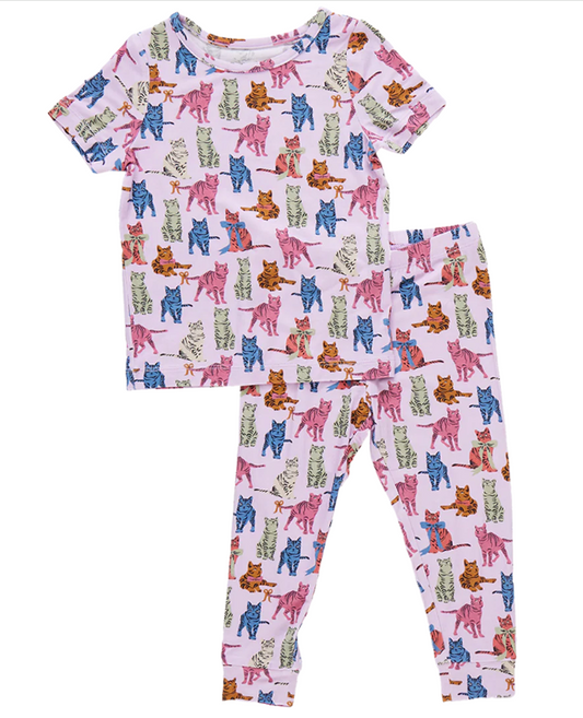 Bamboo PJ Set | Tabby Cats