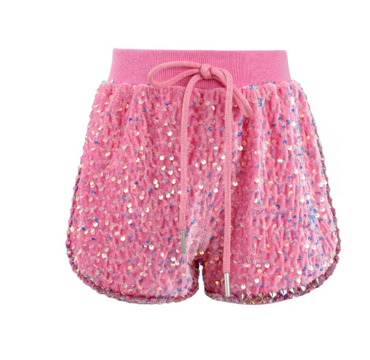 Pretty in Pink Sequin Shorts