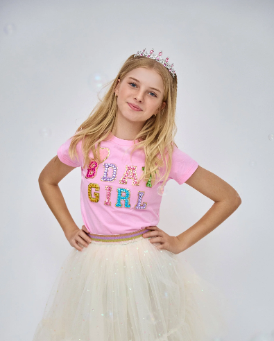 Pink Birthday Gem T Shirt
