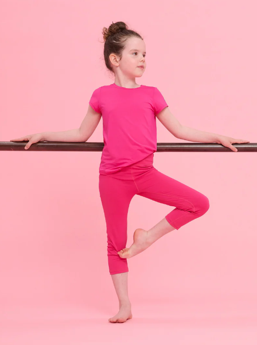 Pink Yarrow Active Capris