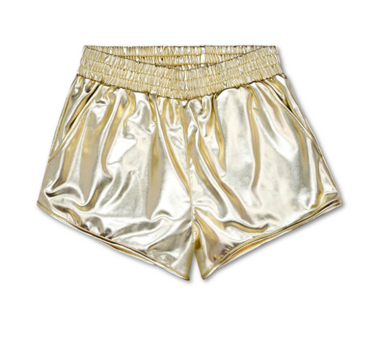Gold Metallic Shorts
