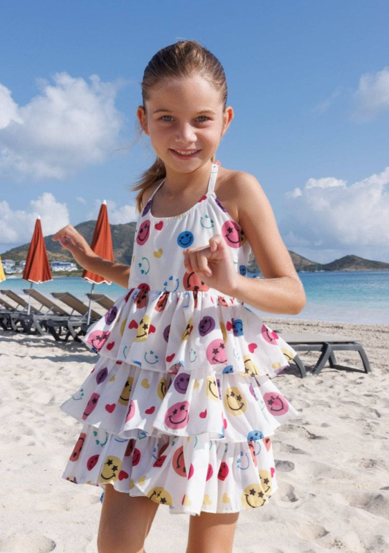 Happy Rainbow Smiley Dress