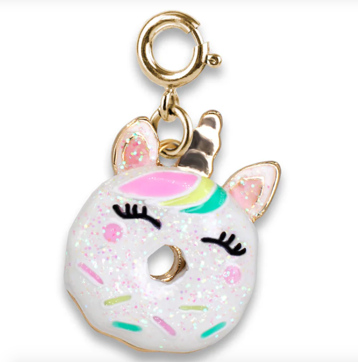Gold Unicorn Donut Charm