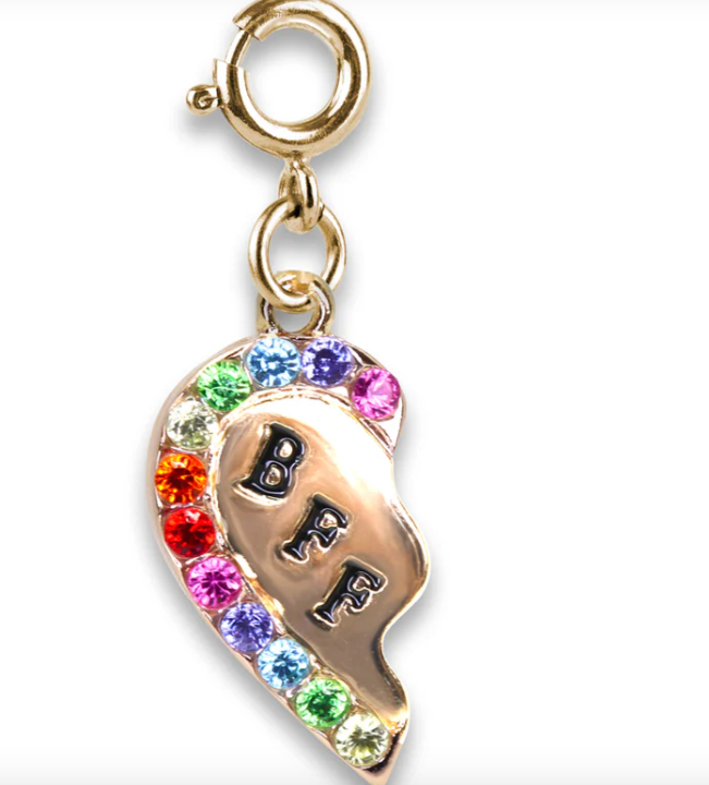 Gold BFF Broken Heart Charm