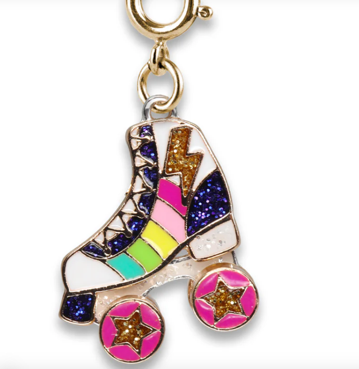 Gold Rainbow Rollerskate Charm