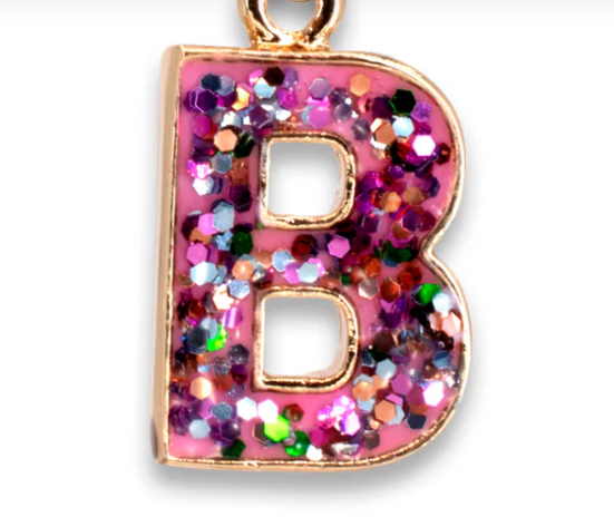 Glitter Initial Charm | B