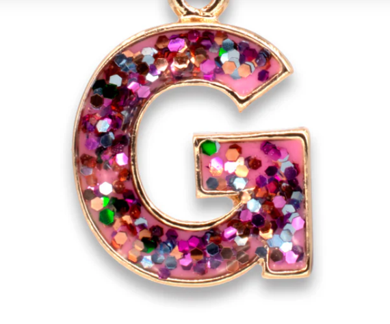 Glitter Initial Charm | G