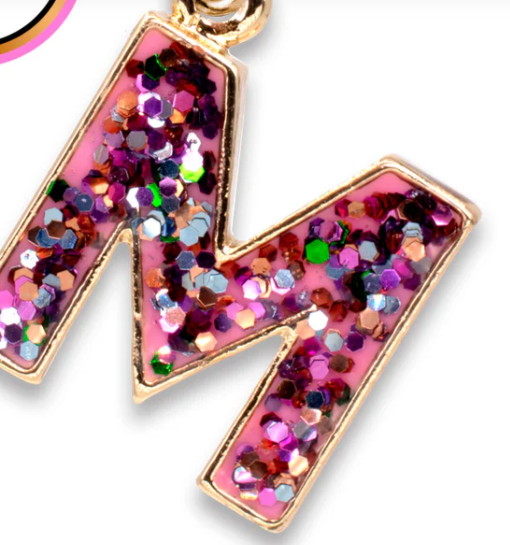 Glitter Initial Charm | M