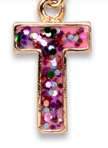 Glitter Initial Charm | T
