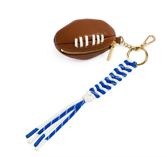 Blue Football Bag Charm/Keyring
