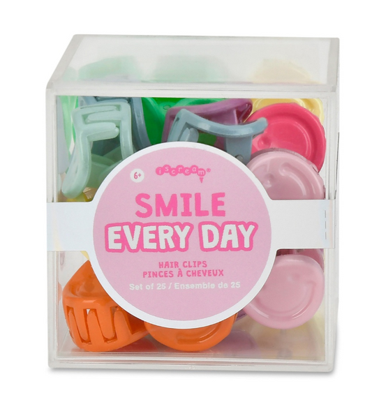 Mini Smile Hair Clips Set