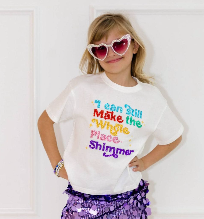 Shimmer Rainbow Gem Crystal T Shirt