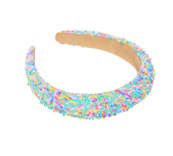 Girls Puff Confetti/Sprinkle Headband