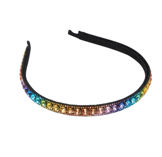 Rainbow Large Rhinestone Headband