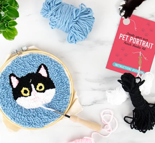 Cat Punch Needle Kit