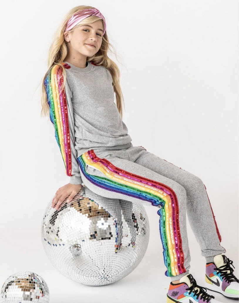 Sequin Rainbow Tracksuit
