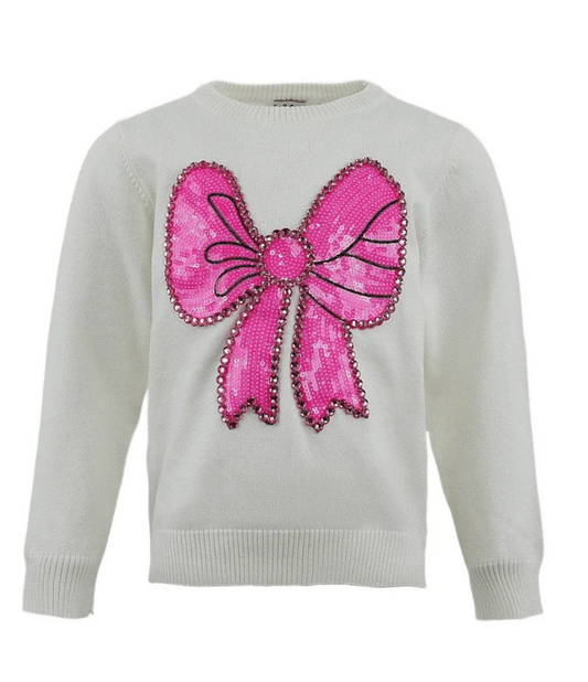 Pinky Big Bow Sweater