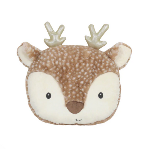 Beige Reindeer Accent Pillow
