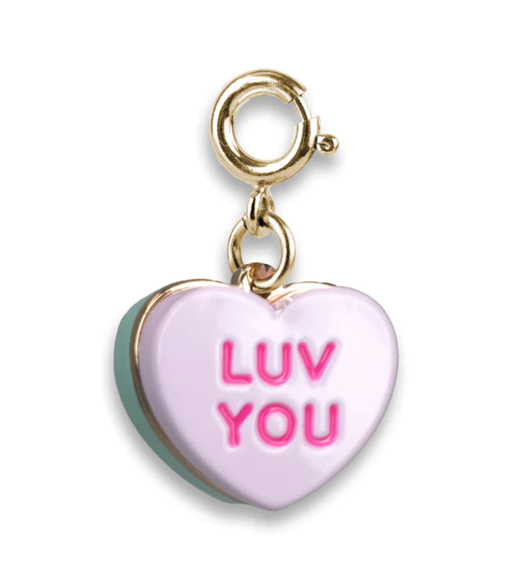 Gold Candy Heart Charm