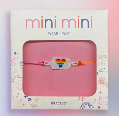 Rainbow Heart Bracelet