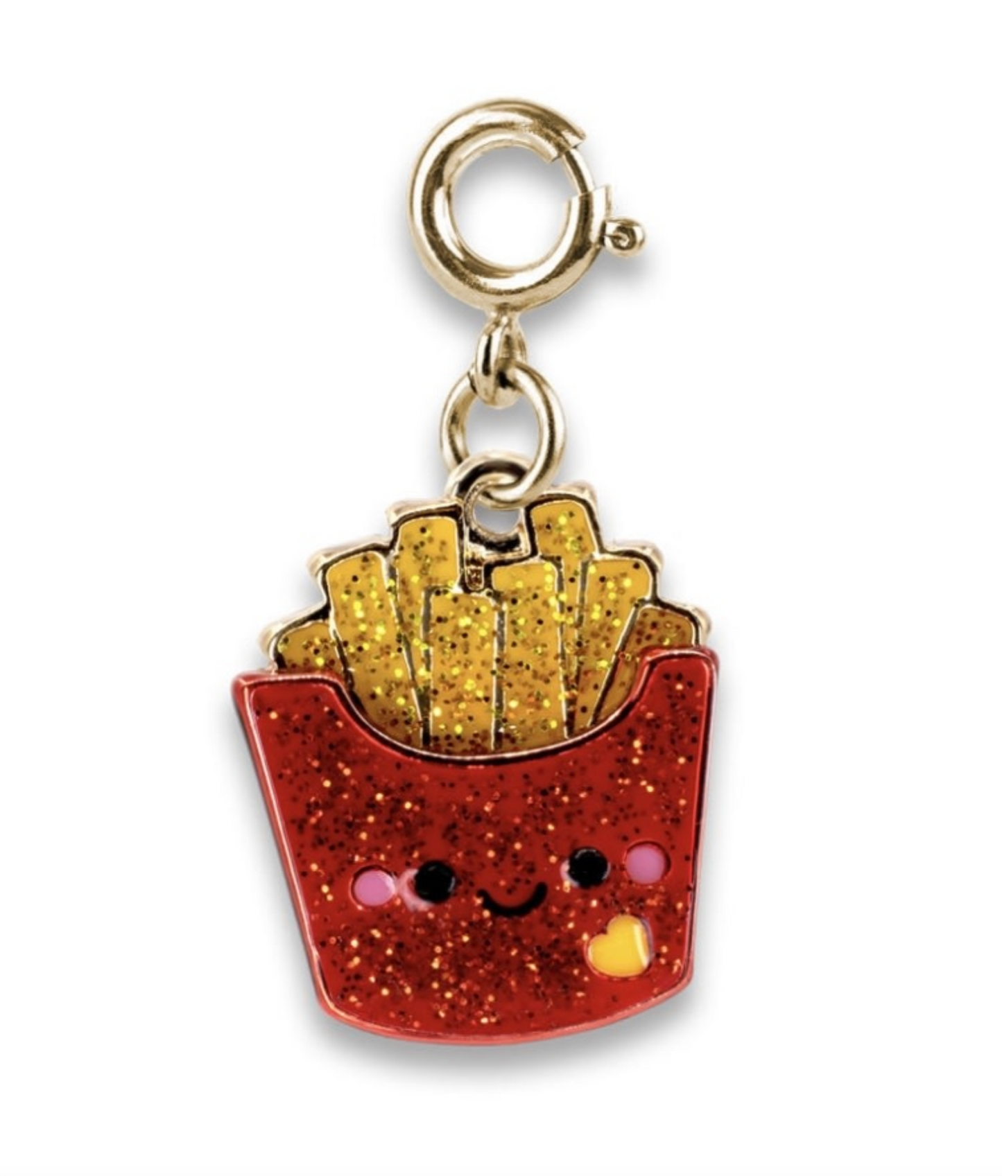 Gold Glitter French Fries Charm