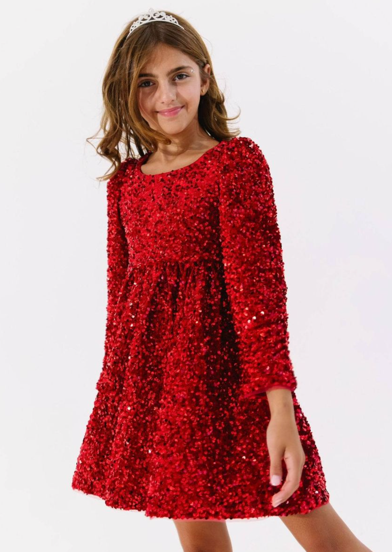 Ruby Party Shimmer Dress