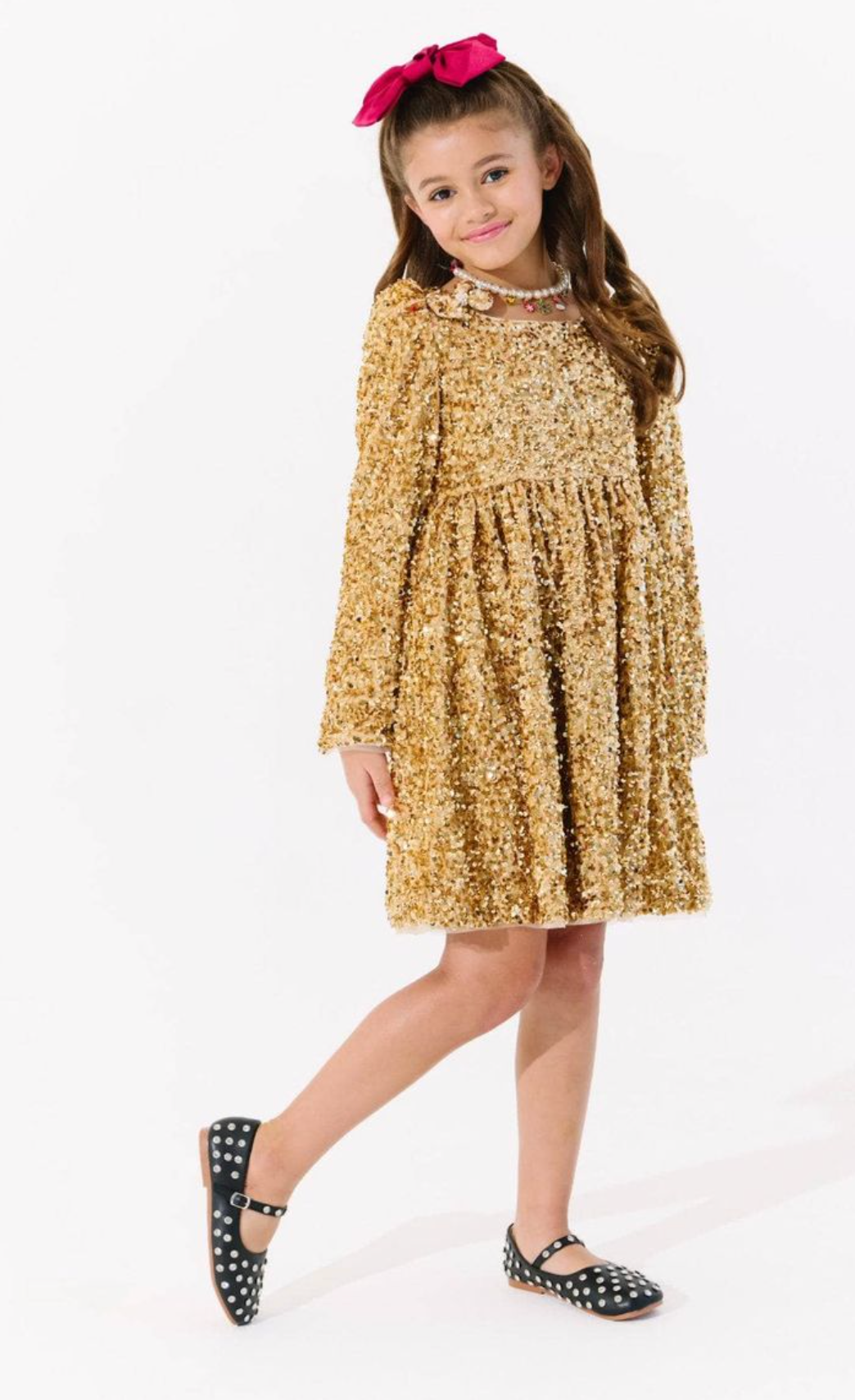 Golder Party Shimmer Dress