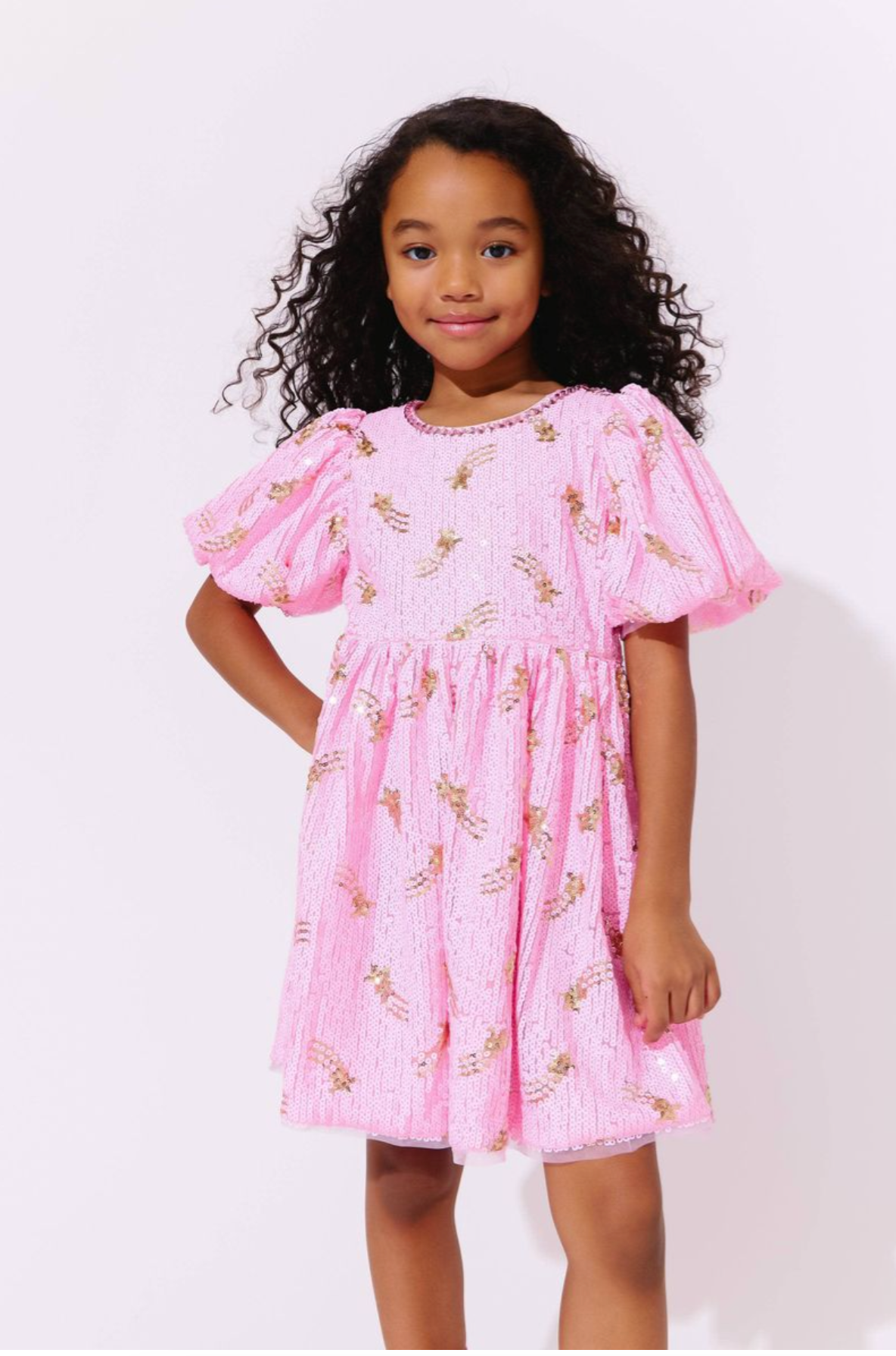 Shooting Star Sequin Gems Dress