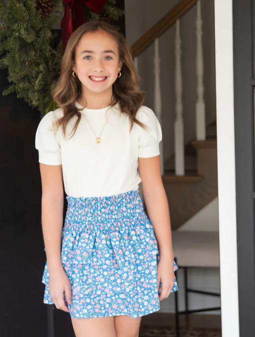 Smocked Skirt | Fall Floral