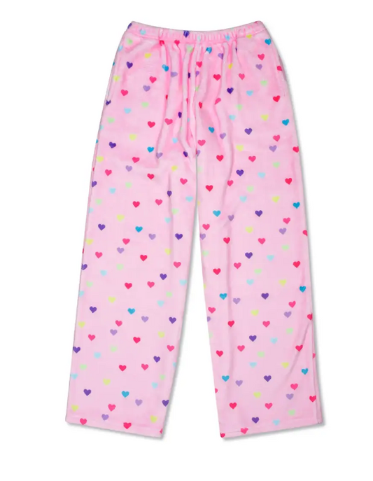 Heart Confetti Plush Pants