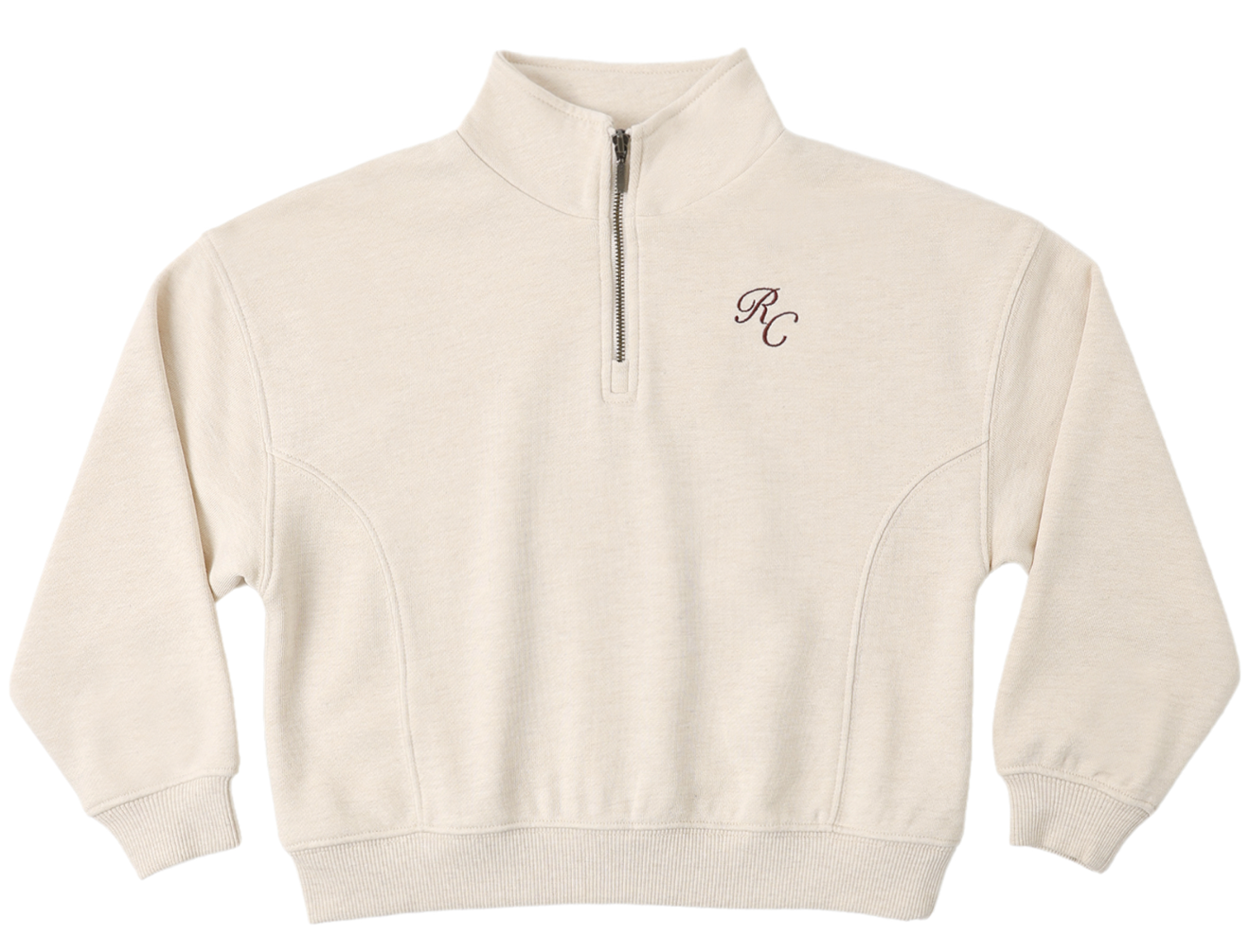 Half Zip Sweatshirt | Shell Heathered
