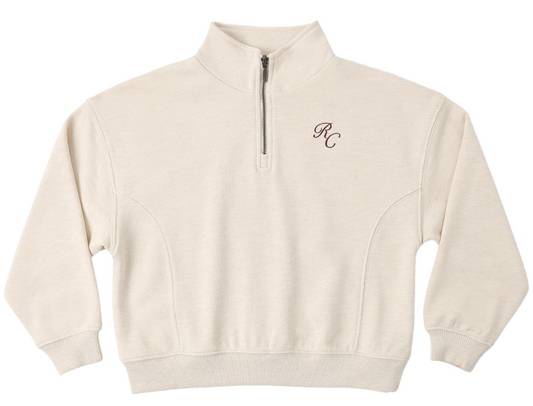 Half Zip Sweatshirt | Shell Heathered