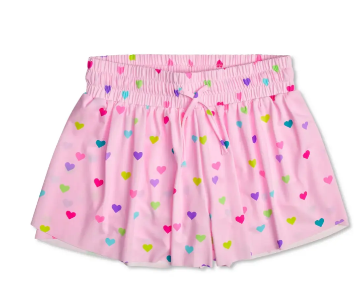 Heart Confetti Butterfly Shorts