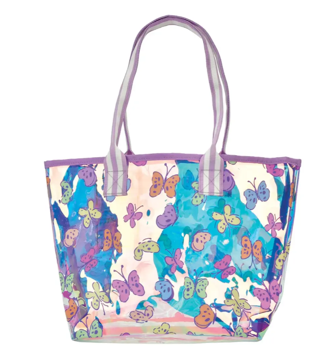 Bright Butterflies Clear Tote Bag