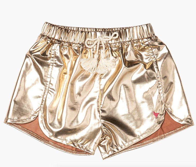 Gold Millie Metallic Short