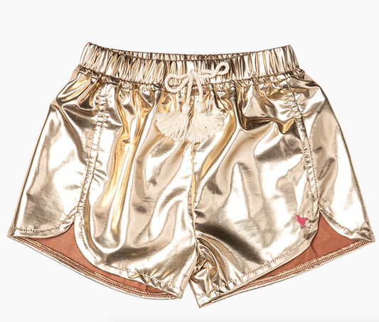 Gold Millie Metallic Short